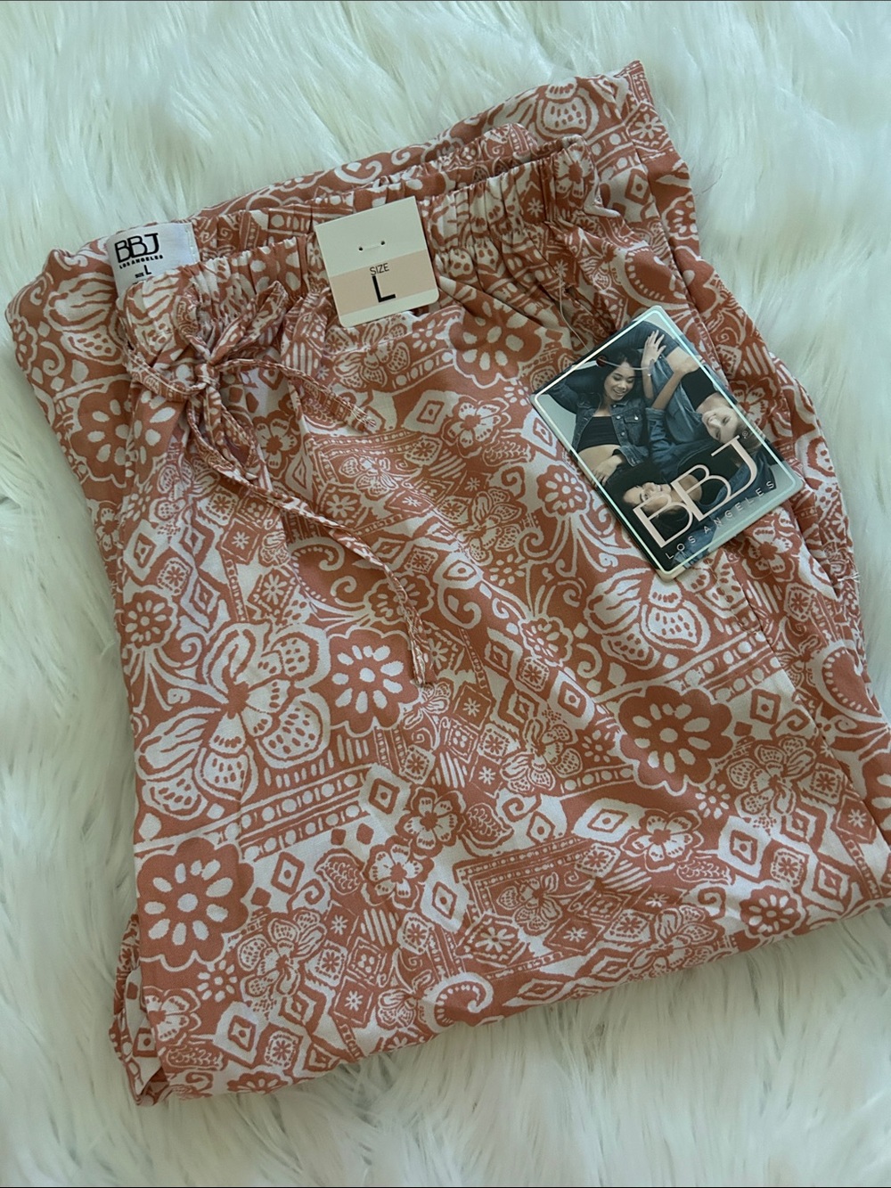 BDG Dusty Rose Floral Wide-Leg Pull-On Pants - Picture 4 of 5